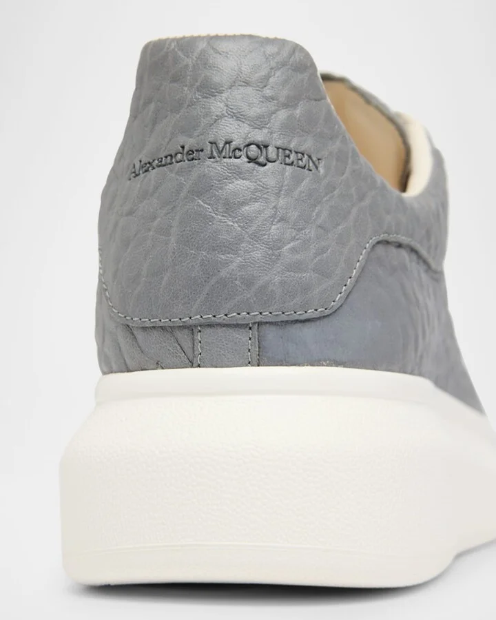Men's Grainy Leather Oversized Sneakers - Image 2