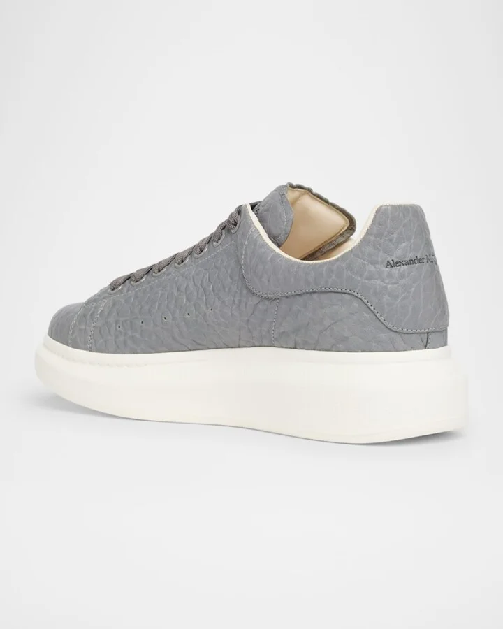 Men's Grainy Leather Oversized Sneakers - Image 6