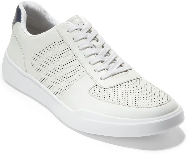 Men's Grand Crosscourt Modern Perf Sneaker - Optic White, Peacoat