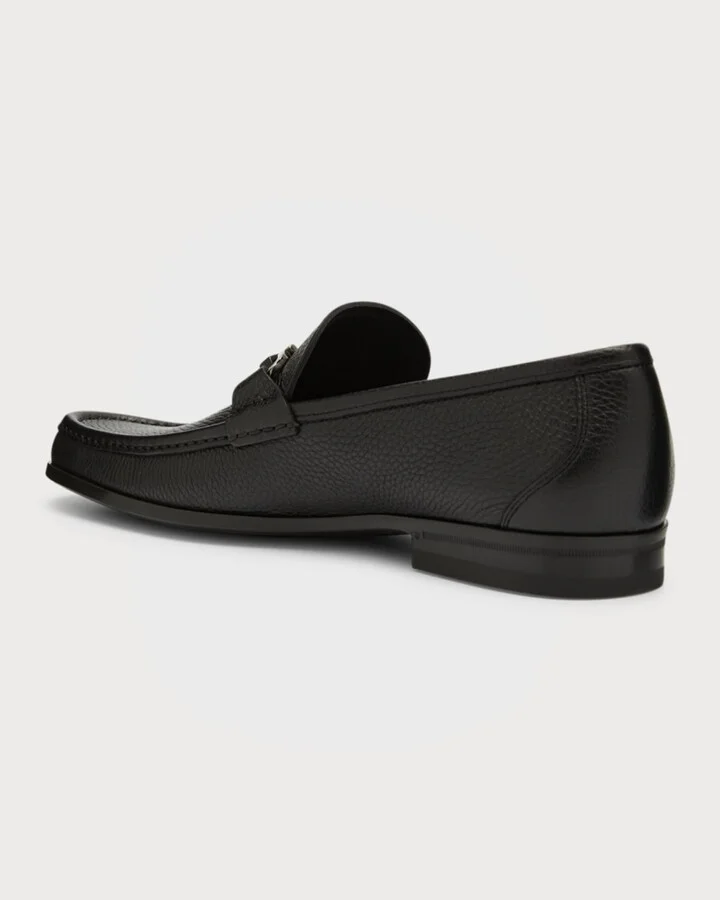 Men's Grandioso Grained Calfskin Gancini Loafer - Image 2