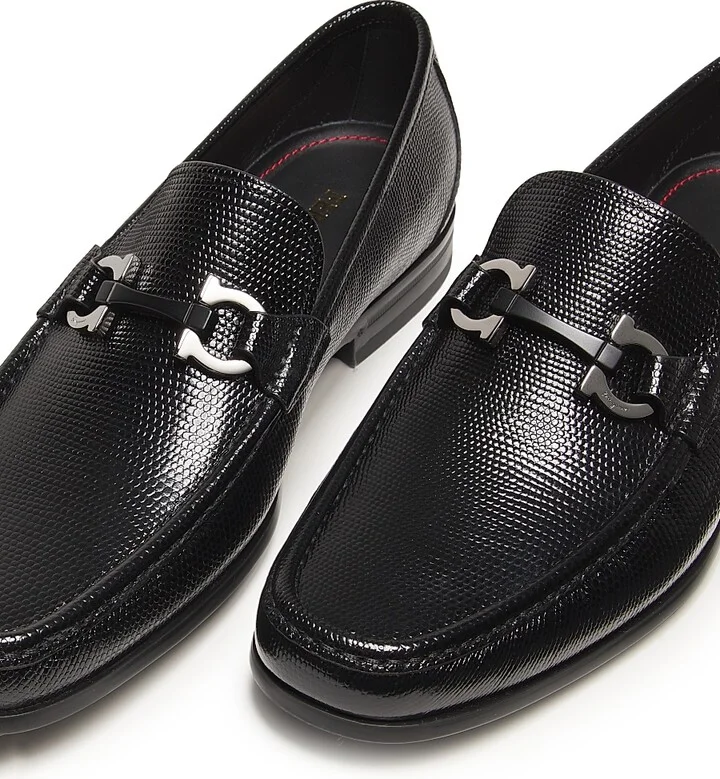 Men's Grandioso Leather Moccasins - Nero - Size 10 - Image 2