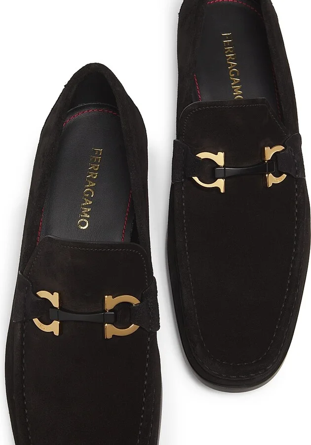Men's Grandioso Suede Loafers - Nero - Size 6 - Image 4
