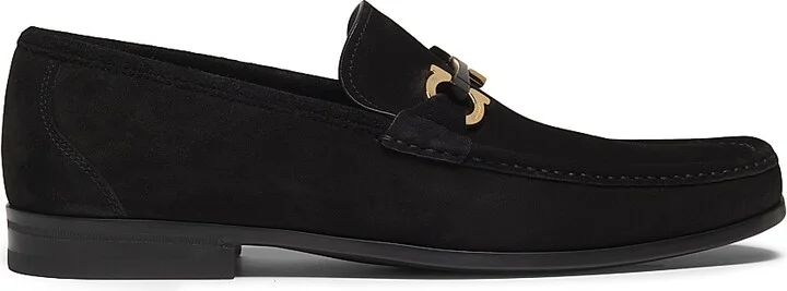 Men's Grandioso Suede Loafers - Nero - Size 6