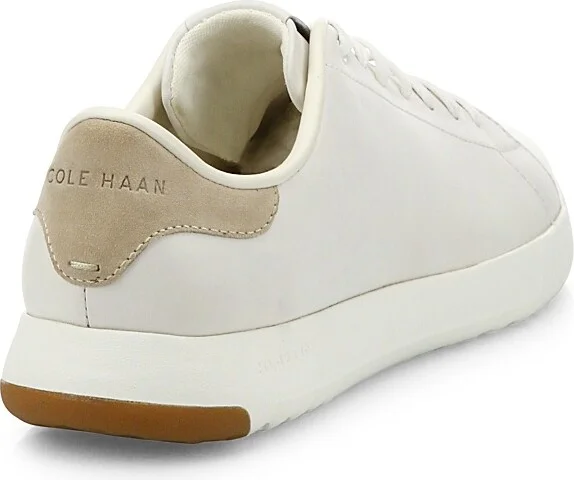 Men's GrandPrO Leather Tennis Sneakers - White - Size 7 - Image 2