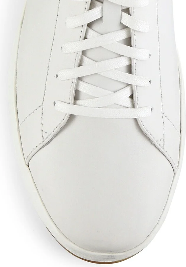 Men's GrandPrO Leather Tennis Sneakers - White - Size 7 - Image 3