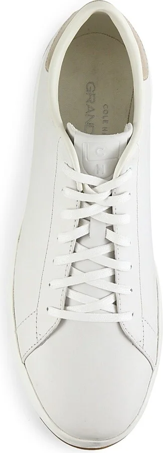 Men's GrandPrO Leather Tennis Sneakers - White - Size 7 - Image 4