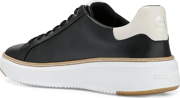 Men's Grandpro Topspin Leather Sneakers - Black - Size 10 - Image 3