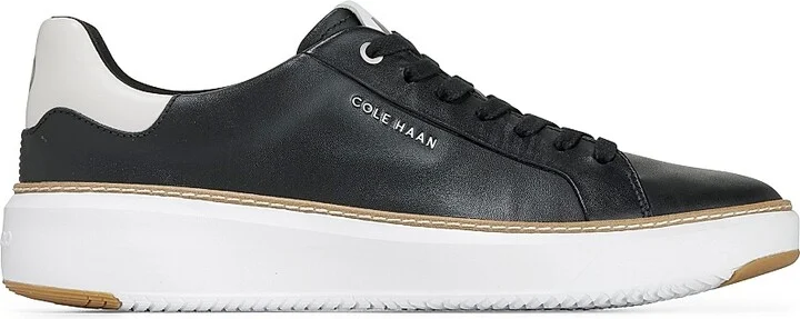 Men's Grandpro Topspin Leather Sneakers - Black - Size 10