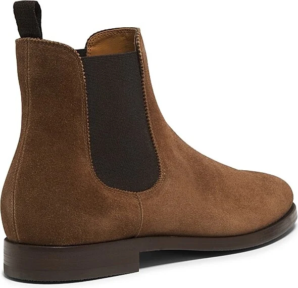 Men's Grantley Suede Chelsea Boots - Chestnut Brown - Size 10 - Image 3