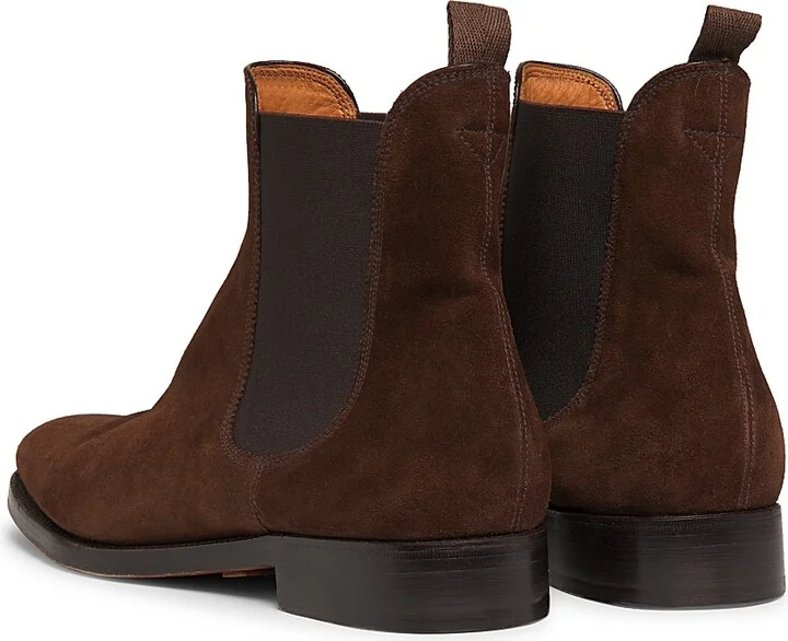 Men's Grantly Suede Chelsea Boots - Cacao - Size 7.5 - Image 3