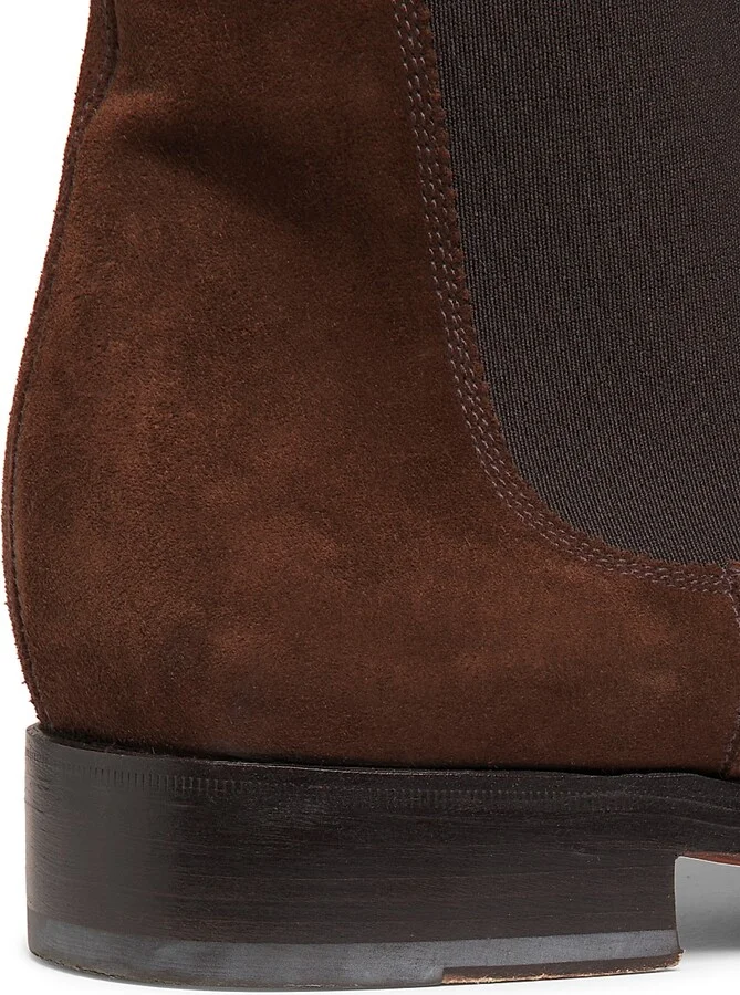 Men's Grantly Suede Chelsea Boots - Cacao - Size 7.5 - Image 6