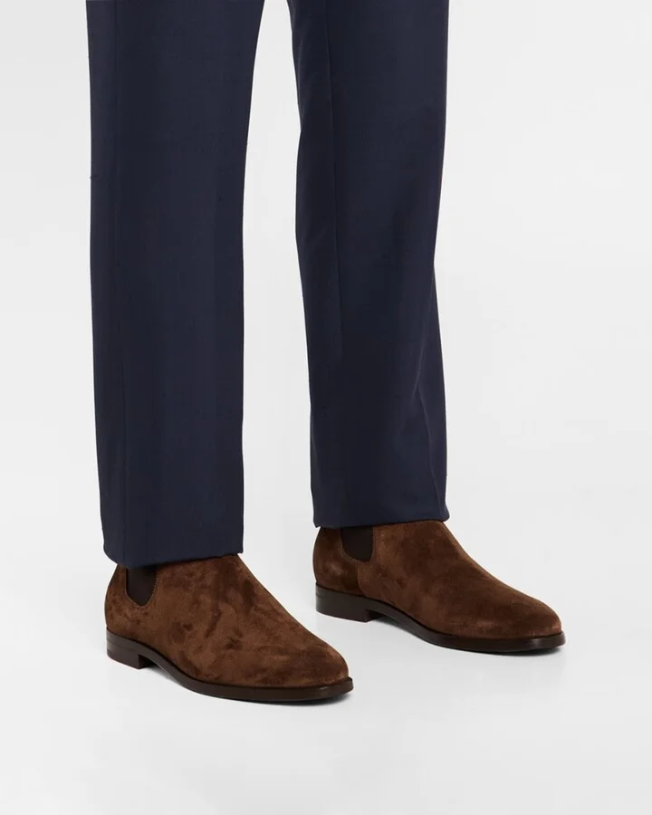 Men's Grantly Suede Mid-Cut Chelsea Boots - Image 2