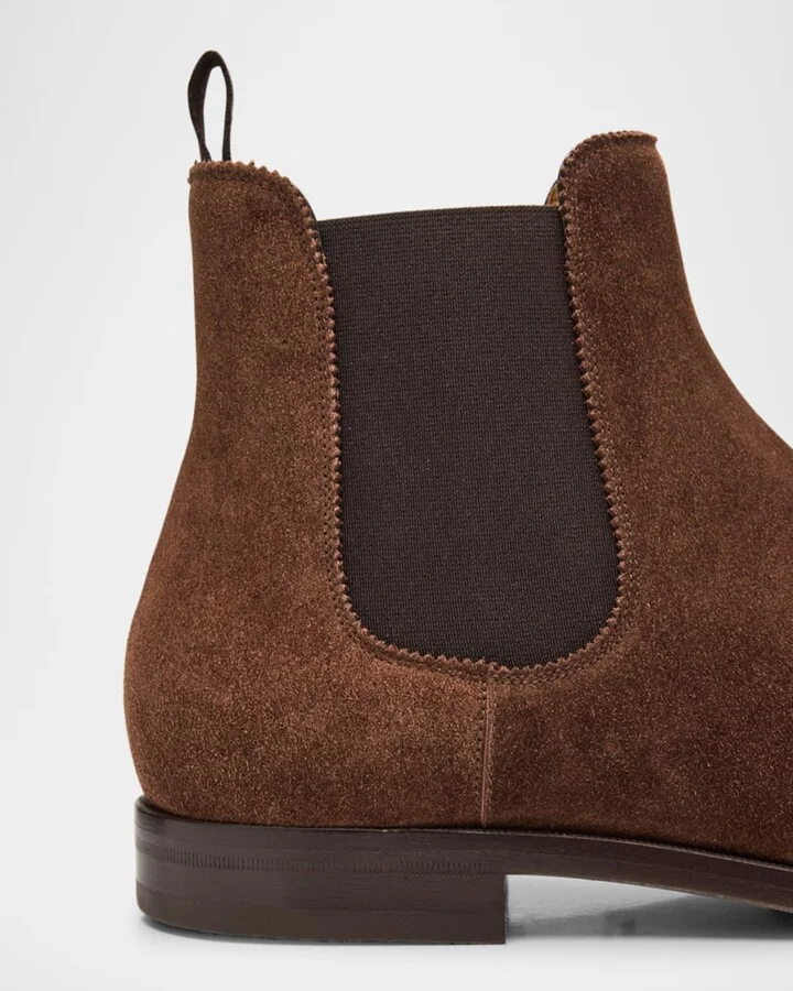 Men's Grantly Suede Mid-Cut Chelsea Boots - Image 4