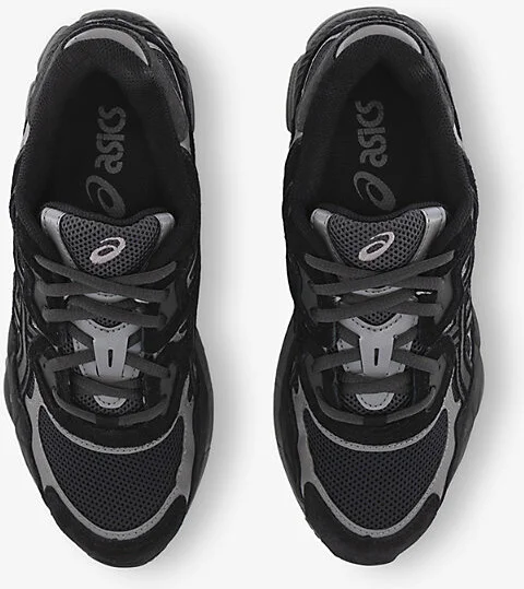 Mens Graphite Grey Black Gel-Nyc Mesh Low-Top Trainers 11.5 - Image 2