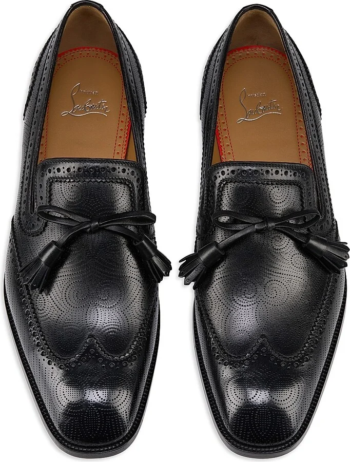 Men's Grave Moc Leather Loafers - Black - Size 7.5 - Image 4