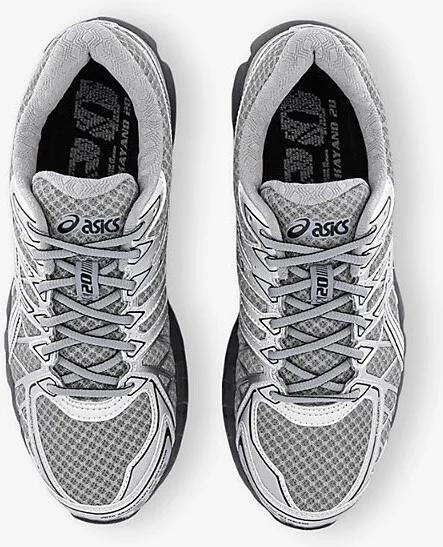 Mens Gravel Pure Silver Gel-Kayano 20 Mesh Low-Top Trainers 10.5 - Image 2