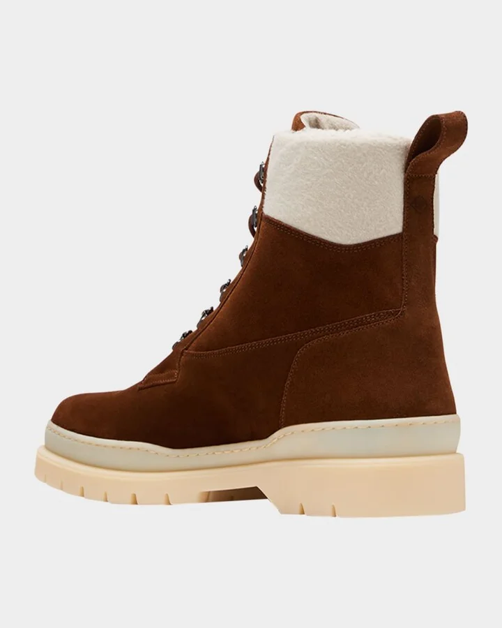 Men's Gravel Walk Suede Shearling Lace-Up Ankle Boots - Image 4