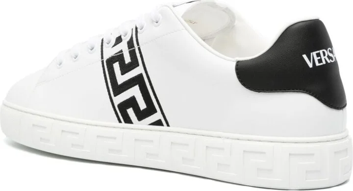 Men's Greca Embroidered Sneakers - Image 3