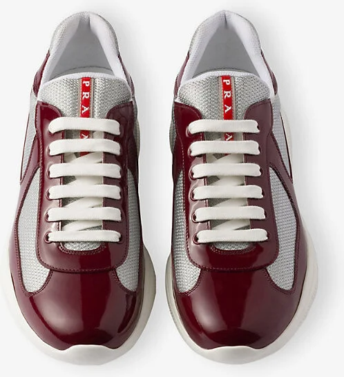Mens Green America's Cup Patent-Leather Low-Top Trainers Eur 41 / 7 Uk Men - Image 7