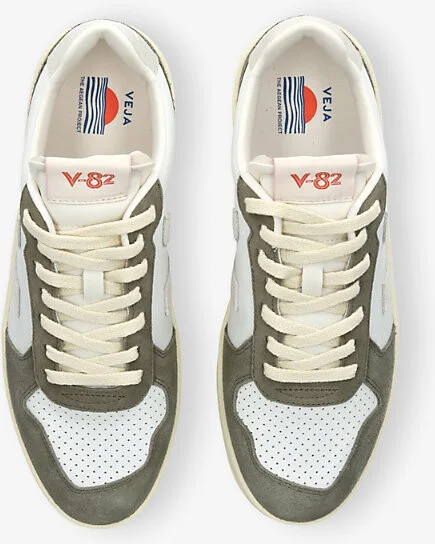 Mens Green Comb V-82 Leather Low-Top Trainers Eur 45 / 11 Uk Men - Image 2