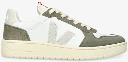 Mens Green Comb V-82 Leather Low-Top Trainers Eur 45 / 11 Uk Men