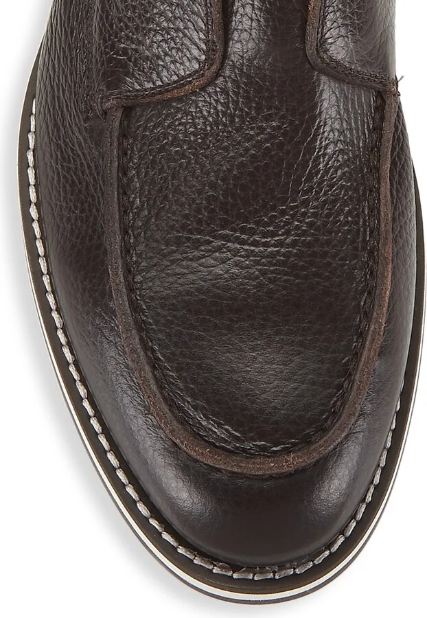 Men's Green Field Suede Loafers - Brown - Size 7 - Image 4