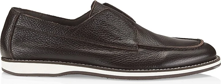 Men's Green Field Suede Loafers - Brown - Size 7