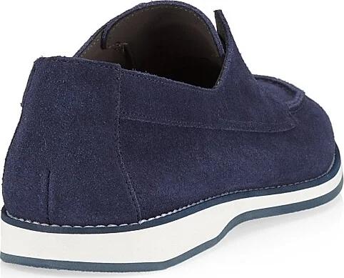 Men's Green Field Suede Slip-On Loafers - Blue - Size 8 - Image 3