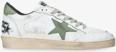 Mens Green Oth Ball Star Leather Low-Top Trainers Eur 46 / 12 Uk Men