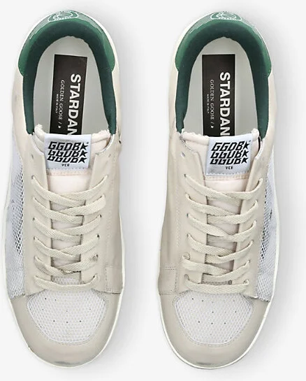 Mens Green Oth Stardan Mesh and Leather Low-Top Trainers Eur 43 / 9 Uk Men - Image 2