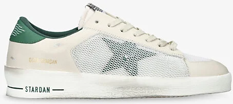Mens Green Oth Stardan Mesh and Leather Low-Top Trainers Eur 43 / 9 Uk Men