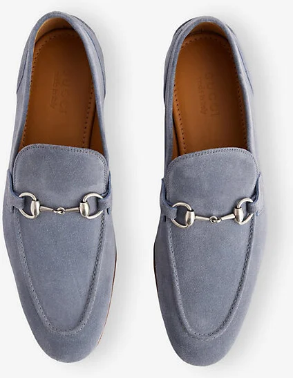 Mens Green Seasalt Jordaan Horsebit-Embellished Suede Loafers Eur 43 / 9 Uk Men - Image 3