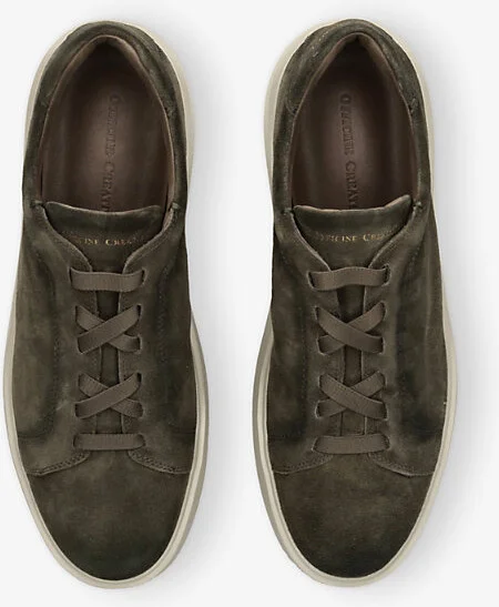 Mens Green Slouch Suede Low-Top Trainers Eur 41 / 7 Uk Men - Image 2