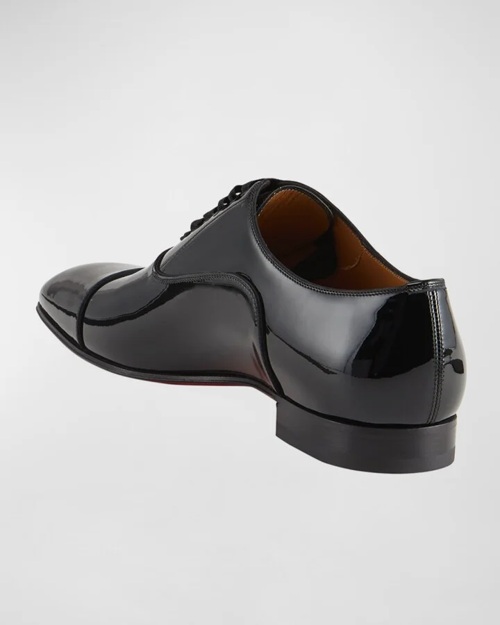 Men's Greggo Patent Leather Oxford Shoes - Image 2