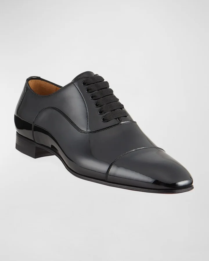 Men's Greggo Patent Leather Oxford Shoes - Image 3