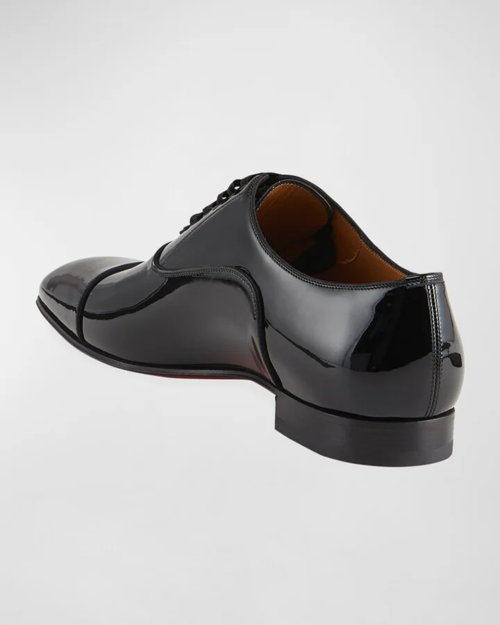 Men's Greggo Patent Leather Oxford Shoes - Image 4