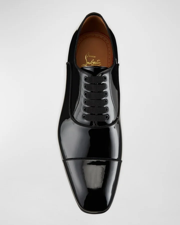 Men's Greggo Patent Leather Oxford Shoes - Image 5