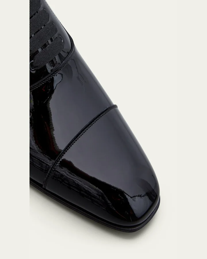 Men's Greggo Patent Leather Oxford Shoes - Image 4