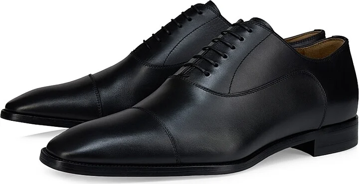 Men's Greggory Leather Oxford Shoes - Black - Size 6 - Image 2