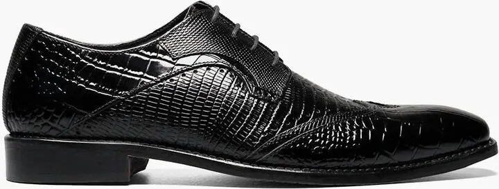Men's Gregorio Wingtip Oxford Shoes In Black