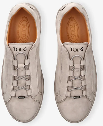Mens Grey Allacciata Cassetta Suede Low-Top Trainers Eur 41 / 7 Uk Men - Image 2
