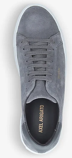 Mens Grey Clean 90 Suede Low-Top Trainers Eur 43 / 9 Uk Men - Image 2