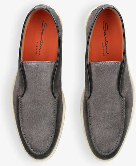 Mens Grey Detroit Slip-On Suede Desert Boots Eur 44 / 10 Uk Men - Image 2