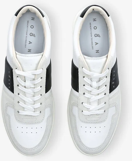 Mens Grey/Light H-Tv Suede Low-Top Trainers Eur 41.5 / 7.5 Uk Men - Image 2