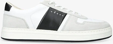 Mens Grey/Light H-Tv Suede Low-Top Trainers Eur 41.5 / 7.5 Uk Men