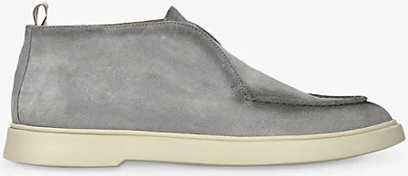 Mens Grey Mid Bones Suede Mid-Top Boots Eur 45 / 11 Uk Men