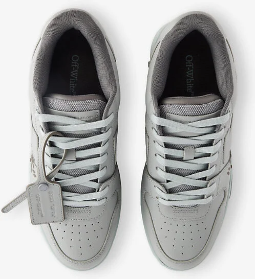 Mens Grey Mixed Out Of Office For Walking Leather Low-Top Trainers Eur 40 / 6 Uk Men - Image 2