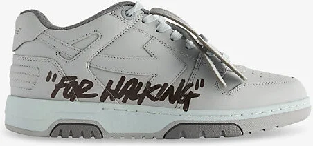 Mens Grey Mixed Out Of Office For Walking Leather Low-Top Trainers Eur 40 / 6 Uk Men