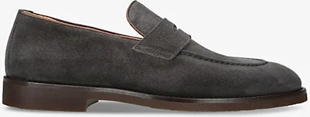 Mens Grey/Other Flex Penny Suede Loafers Eur 43.5 / 9.5 Uk Men
