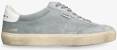 Mens Grey/Other Soul Star Suede Low-Top Trainers 5